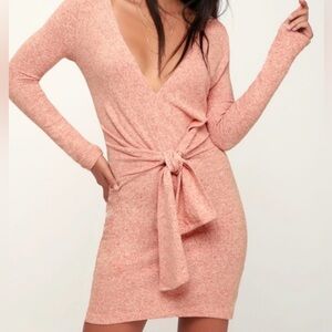 Free People Pink Knit Dress